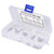 140pcs M1/M1.2/M1.4/M1.6/M2/M2.5/M3 Thread Stainless Steel Hex Hexagonal Nuts