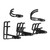 10Pcs Garage Hook Bike Holder Wall Mount Tool Storage Hanger Set Kit for Garden Ceiling