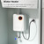 Instant Water Heater 3000W 110V White Mini Tankless Instant Hot Water Heater Bathroom Kitchen Washing With Digital Temperature Display for RV Kitchen Bathroom