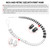 Nut and Bolt Thread Checker (Inch & Metric) 44 Male/Female Gauges - 23 Inch & 21 Metric Sizes