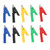 10pcs /set P2002 20A 5 Colors 4mm Banana Jack Crocodile Safety Test Clip For Multimeter 380V
