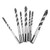 7PCS Twist Drill Bit Set Multifunctional Black Carbide Triangular Twist Drill Bit