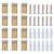 12 Sets Advertising Nails Stainless Steel Standoff Screws Wall Holder Mounts Hardware 16x25mm