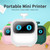 Mini Pocket Printer Portable Thermal Instant Photo Printing Label Maker Machine BT Wireless Connect Compatible with Android or  iOS APP Support Receipt Label Memo Sticker Notes Lists Scrapbook DIY Journal Pictures - with 1 Paper Roll (57x26mm)