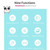 Mini Pocket Printer Portable Thermal Instant Photo Printing Label Maker Machine BT Wireless Connect Compatible with Android or  iOS APP Support Receipt Label Memo Sticker Notes Lists Scrapbook DIY Journal Pictures - with 1 Paper Roll (57x26mm)