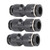 10Pcs Pneumatic Reducer Connector 360° Rotary Tube Fitting for Mechanical ProcessingPU4-4