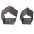 4Pcs Pentagon Cutting Punching Die Alloy Steel Leather Cutting Mold for DIY Leather Craft
