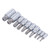 10 Pcs Triple Square Spline Bit Socket M4 To M18 1/4in 3/8in 1/2in Drive CR V Bit Socket Set with Storage Box