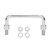 Door Pulls Cabinet Handle Hardware Parts Metal Iron 304 Stainless Steel Silver 100MM