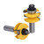 2Pcs 1/2in Shank Router Bit Woodworking Cabinet Door Carbon Steel Milling Cutter with Gaskets