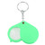 Magnifier Keychain 10X Magnification Foldable Portable Mini Magnifying Glass with Key Ring for Outdoor Reading Green