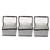 3PCS Lithium Battery Bag with Zipper Portable Fireproof Explosionproof Battery Storage Pouch