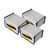 3PCS Lithium Battery Bag with Zipper Portable Fireproof Explosionproof Battery Storage Pouch