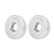 2Pcs GB807 M4 M5 M6 M8 M10 Handle Nut Knurled Thumb Nuts(M8)