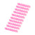 10Pcs Binding Combs ABS 6 Holes Binder Rings for Teacher Student Document Notebook Making Pink