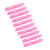 10Pcs Binding Combs ABS 6 Holes Binder Rings for Teacher Student Document Notebook Making Pink