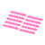 10Pcs Binding Combs ABS 6 Holes Binder Rings for Teacher Student Document Notebook Making Pink