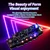 Digital Color Screen Quasi Nixie Tube Clock Desktop Electronic Time Temperature Display Glow Tube Alarm Clock Desk Decoration Novel Birthday Gift