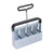Soil Blocker 4 X 2in Manual Quad Soil Block Maker Mini Hand Held Mold for Seedings Cuttings
