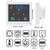 Bathroom Digital Clock Waterproof Temperature & Humidity Meter Thermometer Hygrometer LCD Display Upper/Lower Limit Dual Alarms with Snooze Function Countdown Alarm Clock
