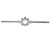 Round Die Wrench Adjustable Die Stock Handle Alloy Steel Hand Die Holder for Thread Processing 30x11mm