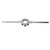 Round Die Wrench Adjustable Die Stock Handle Alloy Steel Hand Die Holder for Thread Processing 30x11mm