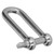 Long D Shackle 304 Stainless Steel Straight Anchor Screw Pin Chain Wire Rope Connector10Pcs M4