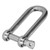 Long D Shackle 304 Stainless Steel Straight Anchor Screw Pin Chain Wire Rope Connector10Pcs M4