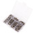 200PCS Hex Bolts Screw 304 Stainless Steel Anti Oxidation Metric Thread M4 Heavy Duty Bolts Kit with Nuts