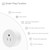 Smart Wi-Fi Plug  Wifi Socket APP Remote Control Voice Control Schedule Function Smart In-wall Socket Outlet 10A White (US Plug, AC 110-125V)