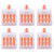 20Pcs Wire Quick Connector TType 1 in 4 out Copper Terminal Block for Electrical Control(Orange )