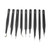 9PCS Tweezer Set Stainless Steel Anti Slip Pointed Curved Tips Tweezer Set for Cell Phone Repair