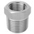 2PCS BSP Thread Female Male Adapter Pipe Fitting Reducer Pneumatic Pressure Gauge Water Pipe Joint1/2-3/8