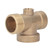 4 Ways Water Hose Splitter Brass G1in Pipe Adapter Connector for Household Self Priming Pump