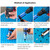 Rivet Gun Adapter for Electric Drill Cordless Riveting Tool with Wrench Detachable Handle 3/32'' 1/8'' 5/32'' 3/16'' Rivet  Nuts Spare Paw