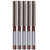 10Pcs Hand Reamer 6 Straight Flutes American System 9SiCr Hardware Tools 3/8in Brown Red