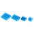 20pcs Blue Aluminum Heat Sink CPU Cooler with Adhesive for Raspberry Pi 2/3/4 3b 4B