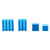 20pcs Blue Aluminum Heat Sink CPU Cooler with Adhesive for Raspberry Pi 2/3/4 3b 4B