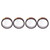4PCS Antistatic PI Adhesive Tape High Temperature Resistant Polyimide Insulation Tapes Width 20mm / 0.8in