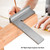 Angle Ruler Engineer Square High Accuracy Stainless Steel 90 Degree with Seat(150x100mm)