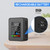 Portable Air Quality Monitor Indoor CO2 Detector 5 in 1 Formaldehyde HCHO TVOC Tester LCD Temperature Humidity Tester Rechargeable CO2 Alarm Meter for Room Office Greenhouse Warehouse