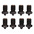 8Pcs Hardened Steel Nozzle 0.4 0.6 0.8mm M6 3 Holes High Speed 3D Printer Nozzle for Anet8