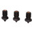 8Pcs Hardened Steel Nozzle 0.4 0.6 0.8mm M6 3 Holes High Speed 3D Printer Nozzle for Anet8