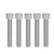 20Pcs Bolt Socket Cap Screws Coarse Thread A2‑70 Stainless Steel M12x1.75 DIN 912M12x65