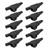 10Pcs J.60032 Banana Test Clip Fully Enclosed Electrical Test Clips with 4mm Jack for Electronic InstrumentsBlack