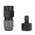 10pcs Plastic Steel Quick Connector Self Locking C Type SfPF Female Thread Air Pipe Connector(G1/2 (40) )