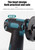 12V Cordless Brush Angle Grinder Kit, Ginding disc 3 Inch/76mm, Lightweight Angle Grinder Tool w/ 2PCS 1300mAh Lithium-Ion Battery & Charger, Ergonomic Button Position for Reducing Hand Pressure Include 6PCS Cutting  Disc