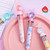 4Pcs Cartoon Butterfly 10in1 Retractable Ballpoint Pens 10 Colors Ballpoint Pen for Office School Supplies Students Children Gift