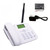 Fixed Wireless Phone 2G Desktop Telephone Support GSM 850/900/1800/1900MHZ SIM Card Cordless Phone with Antenna Radio Alarm Clock SMS Funtion for House Home Call Center Office Company Hotel