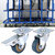 4 PCS 2" Caster Polyurethane Wheels Swivel Plate Combo(2 Brake Wheels& 2 Universal Wheel)